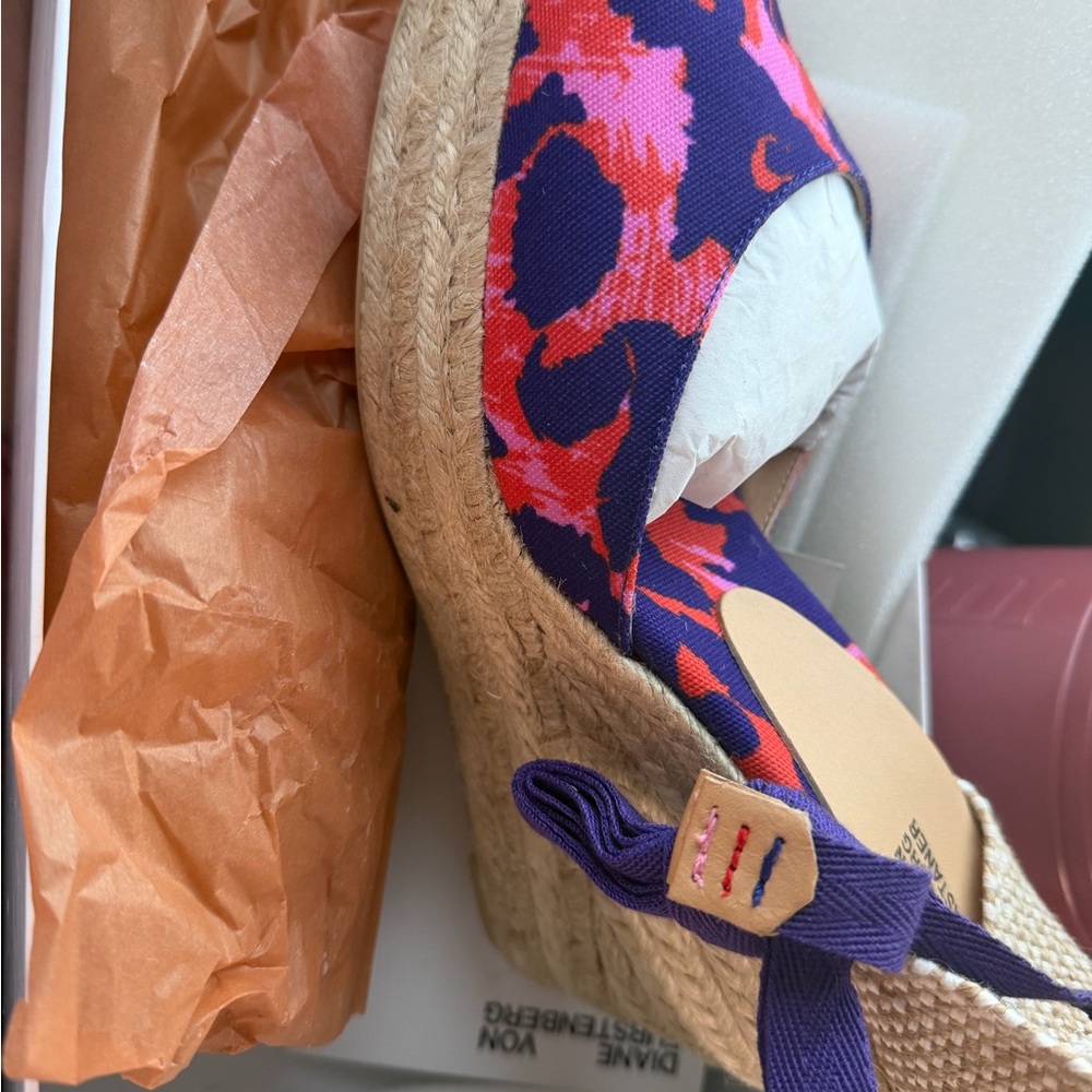 Diane Von Furstenberg Rosa Multicolor Wedge